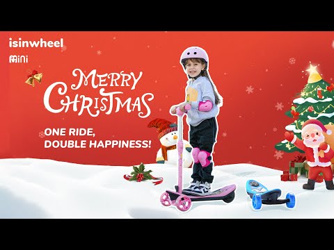 isinwheel 2-in-1 Mini Electric Scooter | The Best Christmas Gift for Kids