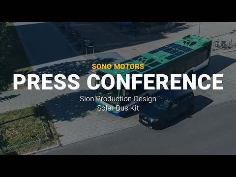 Press Conference Sono Sion Production Design & Solar Bus Kit | Sono Motors
