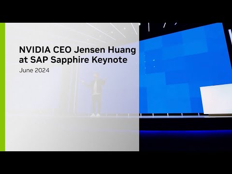 NVIDIA CEO Jensen Huang at SAP Sapphire Keynote