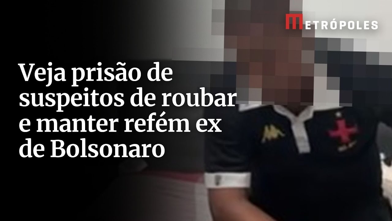 Veja a prisão dos suspeitos de assaltar ex de Bolsonaro