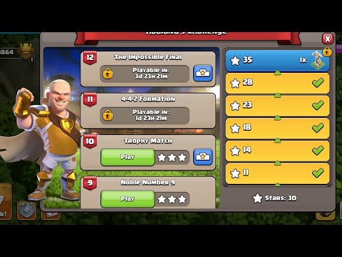 Guarantee 3 star on Trophy Match Challenge