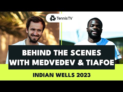 Behind the Scenes With Daniil Medvedev & Frances Tiafoe Ahead Of Their 2023 Indian Wells Semi-Final!