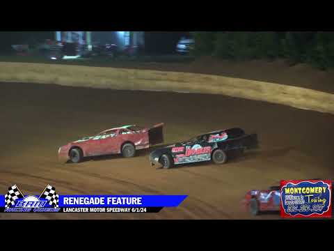Renegade Feature - Lancaster Motor Speedway 6/1/24 - dirt track racing video image