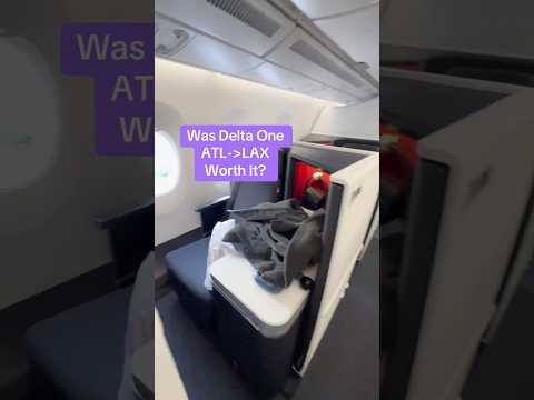 Was it worth the 4-figure upgrade? #atlanta #losangeles #deltaone #delta #jetblue #suite #firstclass