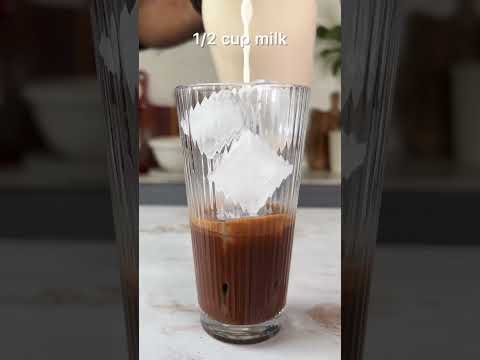 NUTELLA ICED MOCHA | ICED COFFEE AT HOME #shorts