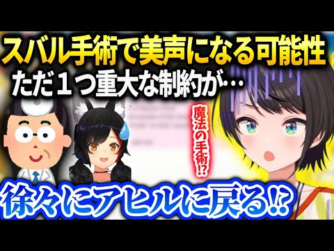 スバル手術で美声になるかもしれないけど効果は期間限定と言われる【大空スバル/ホロライブ】