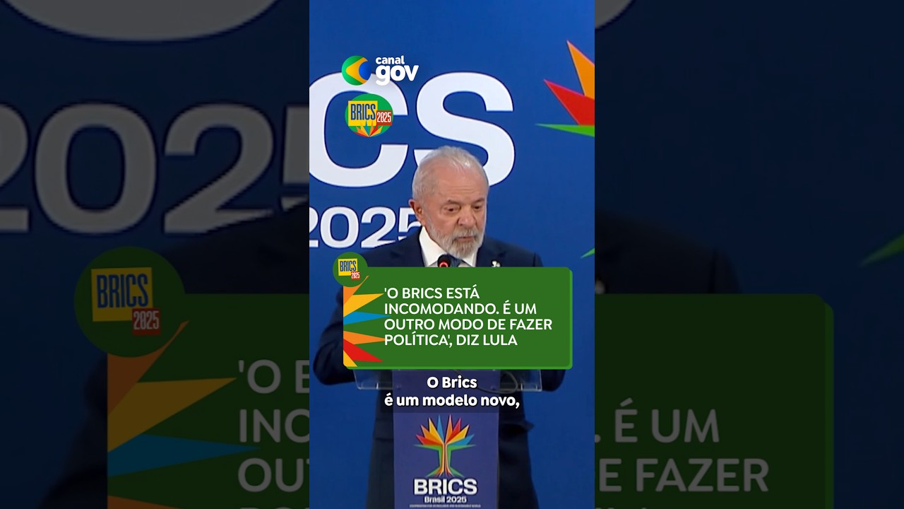 BRICS NÃO NASCEU PARA AFRONTAR NINGUÉM  #lula #presidentelula #noticias #brics #trump