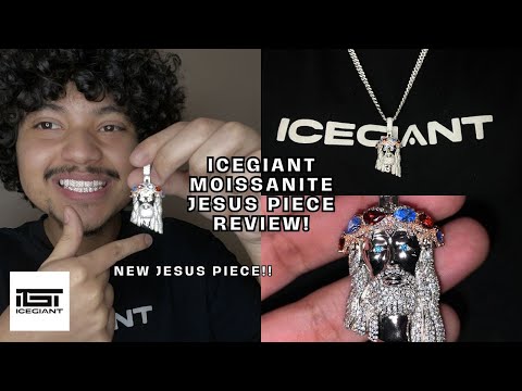 The ICEGIANT Moissanite Two Tone Jesus Piece Review!