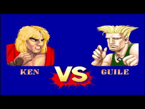 Street Fighter 2 - Ken Vs Guile