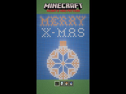 🔔 Minecraft : Christmas ball pattern using Cauldron 🔔 #shorts