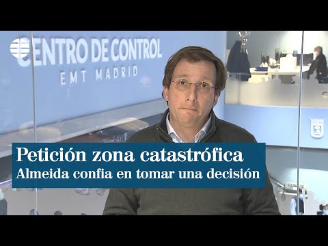 Almeida confía en tomar mañana decisión sobre petición de zona catastrófica