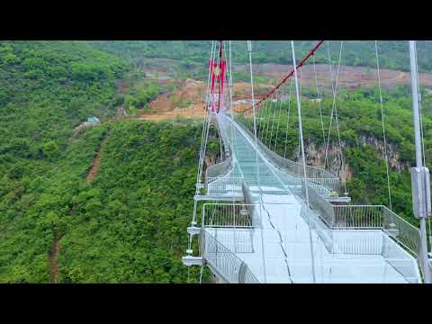 UAD - Glass Bridge in Huangchuan Three Gorges Scenic Area —A "transparent corridor" in the air