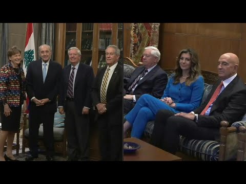US delegation meets Lebanese parliament speaker in Beirut | AFP