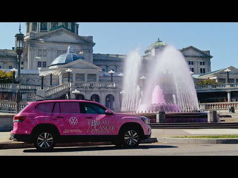 Surprising PA Breast Cancer Coalition with a VW Atlas