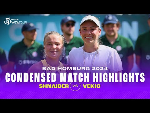 CONDENSED MATCH | Diana Shnaider vs. Donna Vekic | 2024 Bad Homburg Final | WTA Highlights