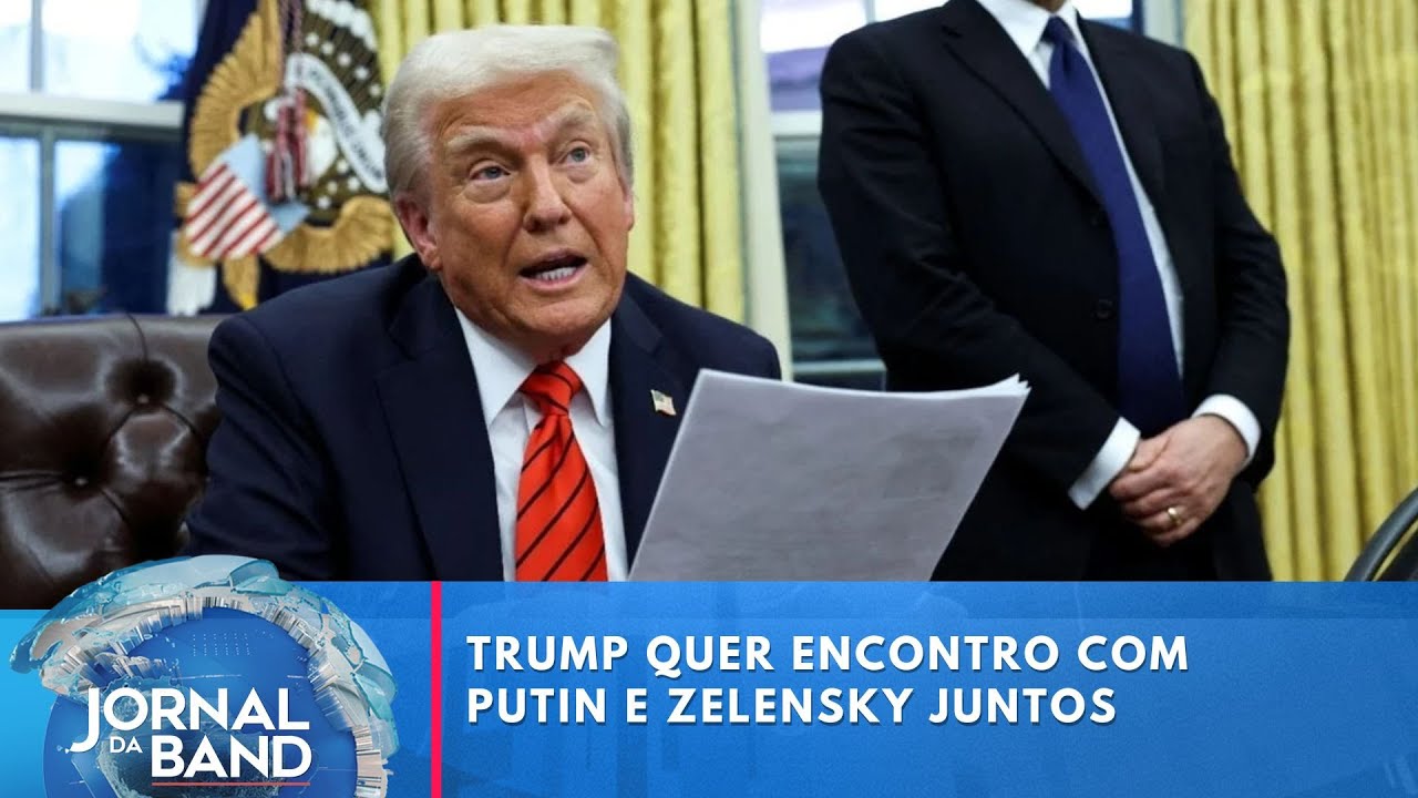 Trump quer encontro com Putin e Zelensky juntos