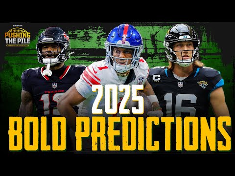 2025 NFL BOLD PREDICTIONS: Giants Win the East, Return of the 1k Yard RB, Jags Light It Up | PTP