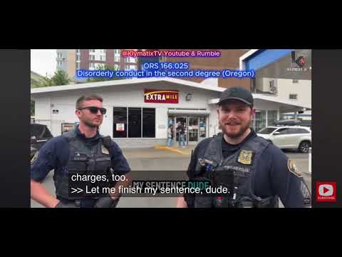 Portland, Police Sergeant giving free legal advice #ppb #cops #police #portland #maga