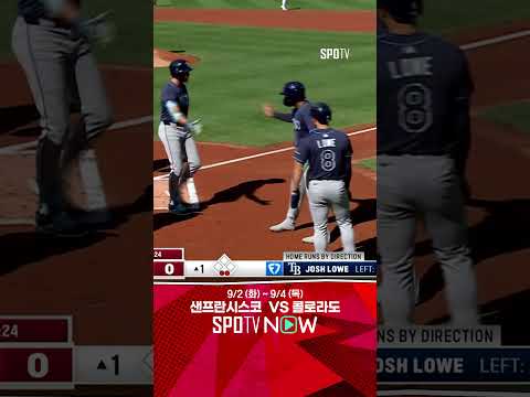 [MLB] 흔들리는 투수를 공략하는 로우의 쓰리런포! (08.31)