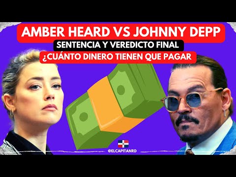 Amber Heard tendrá que pagar a Johnny Depp esta cantidad de dinero