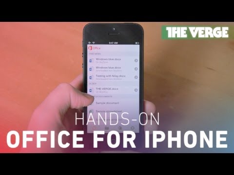 Office for iPhone hands-on - UCddiUEpeqJcYeBxX1IVBKvQ