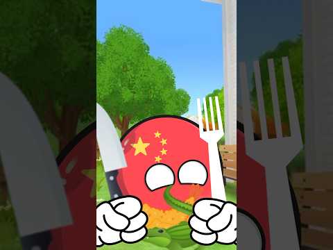 China eating alligator 🐊🇨🇳 #countryballs #shorts #edit #video #short