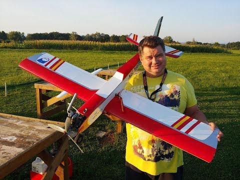 SAITO FA80 four stroke and Kyosho Alpha Calmato 40 Sports 1.6m Test flight - UC3RiLWyCkZnZs-190h_ovyA