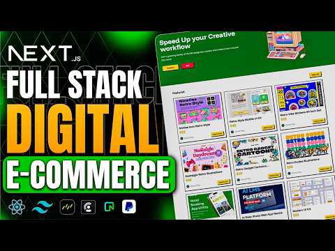 🛒 Build a Full Stack Next.js E-Commerce App | React, Tailwind CSS, PostgreSQL, & More 🚀