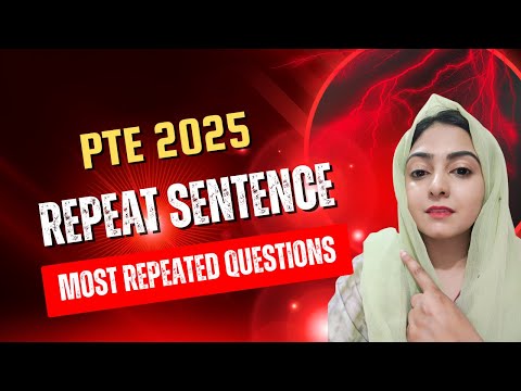 🔥 "PTE Repeat Sentence | Most Repeated Questions in 2025 | Practice & Tips to Score 90+