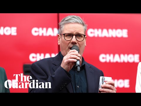 Labour leader Starmer gives campaign speech in north west England – watch live