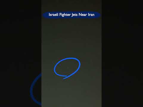 Israeli Fighter Jets Simulate Attack Runs Toward Iran