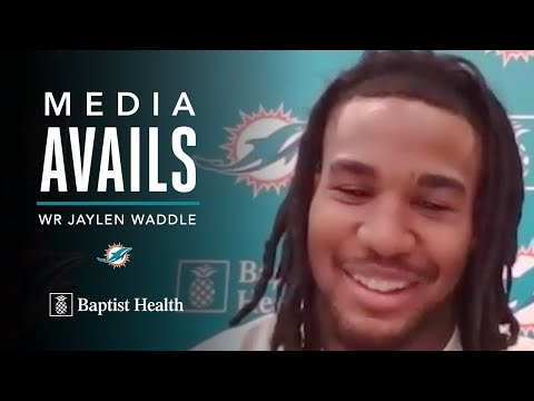 Jaylen Waddle meets with the media | Miami Dolphins video clip