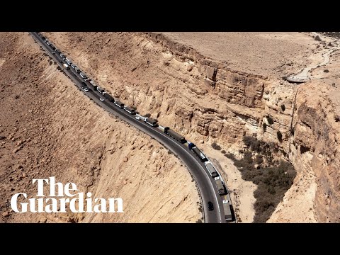 Roads blocked as Israelis protest Gaza aid deliveries