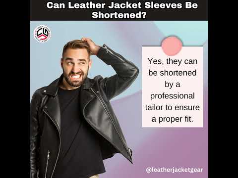 Can Leather Jacket Sleeves Be Shortened? #sleeves #shortened #shorts