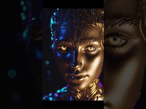 Golden Cyborg Dream with AI