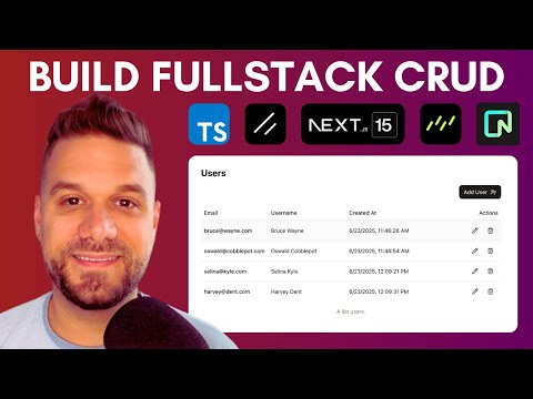 Simplest way to build CRUD App (Next.js 15, Shadcn, Drizzle, TypeScript)