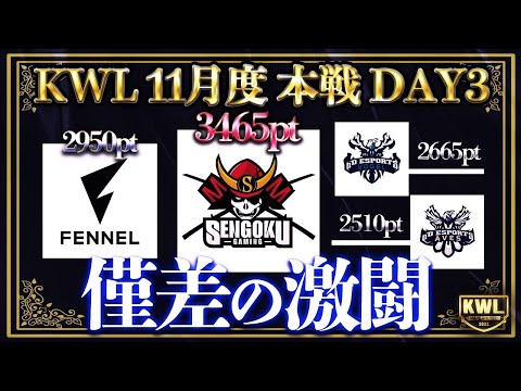 【荒野行動】KWL 11月度 本戦 DAY3 開幕【プロの意地を魅せれるか！？】実況：Bocky＆ぬーぶ