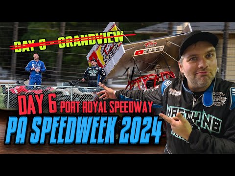 Day 6 PA Speedweek - Port Royal Speedway Bound!!! Dirt Track Sprint Car Racing - dirt track racing video image