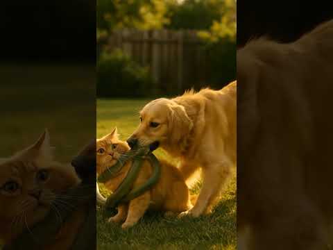 Hero Dog Saves Kitten from Giant Snake Attack!🐍🐶🐱Unbelievable Rescue Moment