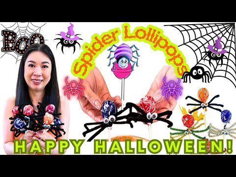 How To Make Spider Lollipops! Super Fun And Easy To Make, Anyone Can Do It! Perfect Family Activity!