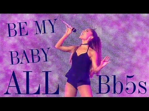 (Bb5) ALL Ariana Grande's Live "High Note" Attempts in Be My Baby 2015