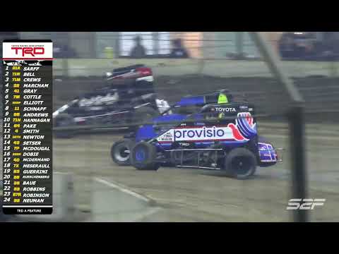 12.14 POWRi National Midget League | Knepper 55 Highlights - dirt track racing video image