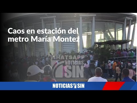 Caos en estación María Montez al momento de pedir tarjeta y cédula