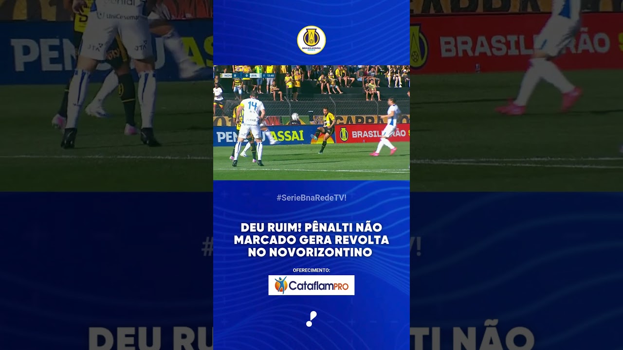 DEU RUIM Novorizontino 1 x 1 Avaí   Série B 2025