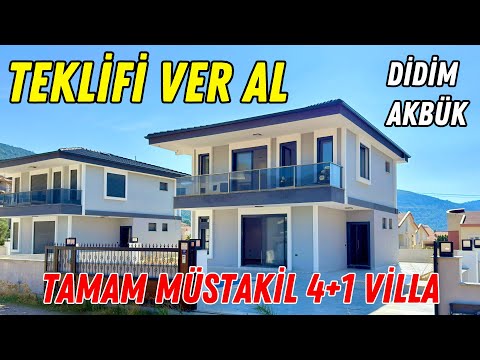 Didim Akbükte Satılık Emsallerinden 5 Milyon Daha Düşük Acil Satılık Tam Müstakil Havuzlu Villa /403