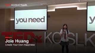 Thumbnail for the video "Create Your Own Happiness: How Creativity Changes the Way We Live | Joie Huang | TEDxKCISLK Youth" from TEDx Talks