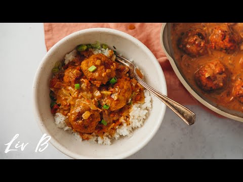 Plant-Based Butter Chicken Meatballs (Dairy-free! Vegan! Delicious!)