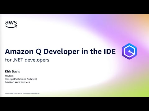 Amazon Q Developer for .NET in the IDE | Amazon Web Services