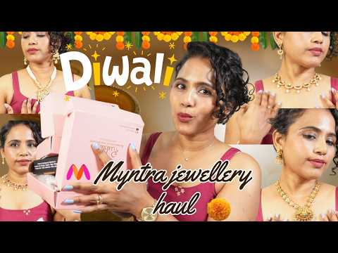 HUGE DISCOUNT 😱UPTO 80 % OFF 🪔✨ | One day delivery | Festive Jewelry Haul from Myntra ❤️