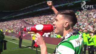 Tierney conducts Celtic fans in title celebrations